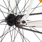 vidaXL Fahrrad mit Festem Gang Weiß und Orange 700c 55 cm vidaXL Fahrrad mit Festem Gang Weiß und Orange 700c 55 cm