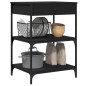 vidaXL Küchenwagen Schwarz 60x48x89,5 cm Holzwerkstoff vidaXL Küchenwagen Schwarz 60x48x89,5 cm Holzwerkstoff