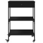 vidaXL Küchenwagen Schwarz 60x48x89,5 cm Holzwerkstoff vidaXL Küchenwagen Schwarz 60x48x89,5 cm Holzwerkstoff