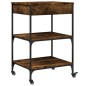 vidaXL Küchenwagen Räuchereiche 60x48x89,5 cm Holzwerkstoff vidaXL Küchenwagen Räuchereiche 60x48x89,5 cm Holzwerkstoff