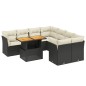 vidaXL 9-tlg. Garten-Sofagarnitur mit Kissen Schwarz Poly Rattan vidaXL 9-tlg. Garten-Sofagarnitur mit Kissen Schwarz Poly Rattan