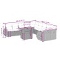 vidaXL 11-tlg. Garten-Sofagarnitur mit Kissen Schwarz Poly Rattan vidaXL 11-tlg. Garten-Sofagarnitur mit Kissen Schwarz Poly Rattan