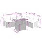 vidaXL 7-tlg. Garten-Sofagarnitur mit Kissen Schwarz Poly Rattan vidaXL 7-tlg. Garten-Sofagarnitur mit Kissen Schwarz Poly Rattan
