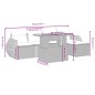 vidaXL 6-tlg. Garten-Sofagarnitur mit Kissen Schwarz Poly Rattan vidaXL 6-tlg. Garten-Sofagarnitur mit Kissen Schwarz Poly Rattan
