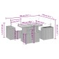 vidaXL 5-tlg. Garten-Sofagarnitur mit Kissen Schwarz Poly Rattan vidaXL 5-tlg. Garten-Sofagarnitur mit Kissen Schwarz Poly Rattan