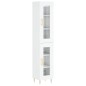 Highboard Hochglanz-Weiß 34,5x34x180 cm Holzwerkstoff Highboard Hochglanz-Weiß 34,5x34x180 cm Holzwerkstoff
