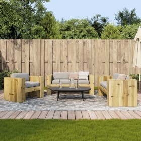 vidaXL 2-tlg. Garten-Lounge-Set Kiefernholz Imprägniert