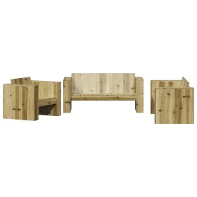 vidaXL 2-tlg. Garten-Lounge-Set Kiefernholz Imprägniert