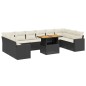 vidaXL 11-tlg. Garten-Sofagarnitur mit Kissen Schwarz Poly Rattan vidaXL 11-tlg. Garten-Sofagarnitur mit Kissen Schwarz Poly Rattan