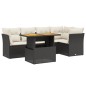 vidaXL 5-tlg. Garten-Sofagarnitur mit Kissen Schwarz Poly Rattan vidaXL 5-tlg. Garten-Sofagarnitur mit Kissen Schwarz Poly Rattan