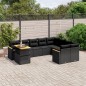 vidaXL 10-tlg. Garten-Sofagarnitur mit Kissen Schwarz Poly Rattan vidaXL 10-tlg. Garten-Sofagarnitur mit Kissen Schwarz Poly Rattan
