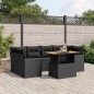 vidaXL 7-tlg. Garten-Sofagarnitur mit Kissen Schwarz Poly Rattan vidaXL 7-tlg. Garten-Sofagarnitur mit Kissen Schwarz Poly Rattan