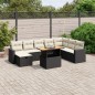 vidaXL 9-tlg. Garten-Sofagarnitur mit Kissen Schwarz Poly Rattan vidaXL 9-tlg. Garten-Sofagarnitur mit Kissen Schwarz Poly Rattan
