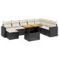 vidaXL 9-tlg. Garten-Sofagarnitur mit Kissen Schwarz Poly Rattan vidaXL 9-tlg. Garten-Sofagarnitur mit Kissen Schwarz Poly Rattan