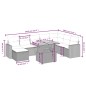 vidaXL 9-tlg. Garten-Sofagarnitur mit Kissen Schwarz Poly Rattan vidaXL 9-tlg. Garten-Sofagarnitur mit Kissen Schwarz Poly Rattan