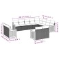 vidaXL 12-tlg. Garten-Sofagarnitur mit Kissen Schwarz Poly Rattan vidaXL 12-tlg. Garten-Sofagarnitur mit Kissen Schwarz Poly Rattan