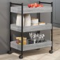 vidaXL Küchenwagen Grau Sonoma 50x30x70 cm Holzwerkstoff vidaXL Küchenwagen Grau Sonoma 50x30x70 cm Holzwerkstoff