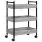 vidaXL Küchenwagen Grau Sonoma 50x30x70 cm Holzwerkstoff vidaXL Küchenwagen Grau Sonoma 50x30x70 cm Holzwerkstoff