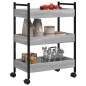 vidaXL Küchenwagen Grau Sonoma 50x30x70 cm Holzwerkstoff vidaXL Küchenwagen Grau Sonoma 50x30x70 cm Holzwerkstoff