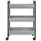 vidaXL Küchenwagen Grau Sonoma 50x30x70 cm Holzwerkstoff vidaXL Küchenwagen Grau Sonoma 50x30x70 cm Holzwerkstoff