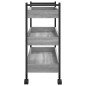 vidaXL Küchenwagen Grau Sonoma 50x30x70 cm Holzwerkstoff vidaXL Küchenwagen Grau Sonoma 50x30x70 cm Holzwerkstoff