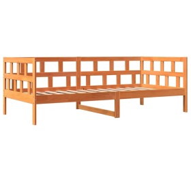 vidaXL Tagesbett Wachsbraun 80x200 cm Massivholz Kiefer