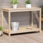 vidaXL Pflanztisch mit Ablage 108x50x75 cm Massivholz Kiefer vidaXL Pflanztisch mit Ablage 108x50x75 cm Massivholz Kiefer