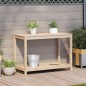 vidaXL Pflanztisch mit Ablage 108x50x75 cm Massivholz Kiefer vidaXL Pflanztisch mit Ablage 108x50x75 cm Massivholz Kiefer