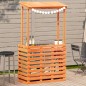 vidaXL Gartenbar mit Dach Braun 112,5x57x195,5 cm Massivholz Kiefer vidaXL Gartenbar mit Dach Braun 112,5x57x195,5 cm Massivholz Kiefer