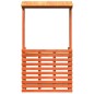 vidaXL Gartenbar mit Dach Braun 112,5x57x195,5 cm Massivholz Kiefer vidaXL Gartenbar mit Dach Braun 112,5x57x195,5 cm Massivholz Kiefer