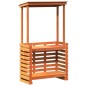 vidaXL Gartenbar mit Dach Braun 112,5x57x195,5 cm Massivholz Kiefer vidaXL Gartenbar mit Dach Braun 112,5x57x195,5 cm Massivholz Kiefer