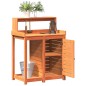 vidaXL Pflanztisch mit Ablagen Braun 82,5x50x109,5cm Massivholz Kiefer