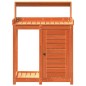 vidaXL Pflanztisch mit Ablagen Braun 82,5x50x109,5cm Massivholz Kiefer