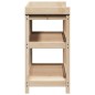 vidaXL Pflanztisch mit Ablagen 108x45x86,5 cm Massivholz Kiefer vidaXL Pflanztisch mit Ablagen 108x45x86,5 cm Massivholz Kiefer