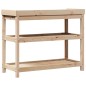 vidaXL Pflanztisch mit Ablagen 108x45x86,5 cm Massivholz Kiefer vidaXL Pflanztisch mit Ablagen 108x45x86,5 cm Massivholz Kiefer