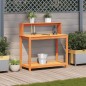 vidaXL Pflanztisch mit Ablagen Braun 108x50x109,5 cm Massivholz Kiefer vidaXL Pflanztisch mit Ablagen Braun 108x50x109,5 cm Massivholz Kiefer