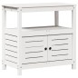 vidaXL Pflanztisch mit Ablagen Weiß 82,5x45x81 cm Massivholz Kiefer vidaXL Pflanztisch mit Ablagen Weiß 82,5x45x81 cm Massivholz Kiefer