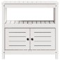 vidaXL Pflanztisch mit Ablagen Weiß 82,5x45x81 cm Massivholz Kiefer vidaXL Pflanztisch mit Ablagen Weiß 82,5x45x81 cm Massivholz Kiefer