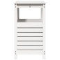 vidaXL Pflanztisch mit Ablagen Weiß 82,5x45x81 cm Massivholz Kiefer vidaXL Pflanztisch mit Ablagen Weiß 82,5x45x81 cm Massivholz Kiefer
