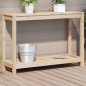vidaXL Pflanztisch mit Ablage 108x35x75 cm Massivholz Kiefer vidaXL Pflanztisch mit Ablage 108x35x75 cm Massivholz Kiefer