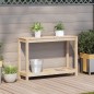 vidaXL Pflanztisch mit Ablage 108x35x75 cm Massivholz Kiefer vidaXL Pflanztisch mit Ablage 108x35x75 cm Massivholz Kiefer