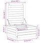 vidaXL Gartenhocker mit Kissen Kiefernholz Imprägniert vidaXL Gartenhocker mit Kissen Kiefernholz Imprägniert