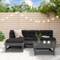 vidaXL 5-tlg. Garten-Lounge-Set Grau Massivholz Kiefer vidaXL 5-tlg. Garten-Lounge-Set Grau Massivholz Kiefer