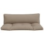 vidaXL Palettenkissen 2-tlg. Taupe Stoff vidaXL Palettenkissen 2-tlg. Taupe Stoff
