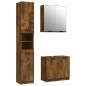vidaXL 3-tlg. Badmöbel-Set Räuchereiche Holzwerkstoff vidaXL 3-tlg. Badmöbel-Set Räuchereiche Holzwerkstoff