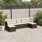 vidaXL 7-tlg. Garten-Sofagarnitur mit Kissen Braun Poly Rattan vidaXL 7-tlg. Garten-Sofagarnitur mit Kissen Braun Poly Rattan