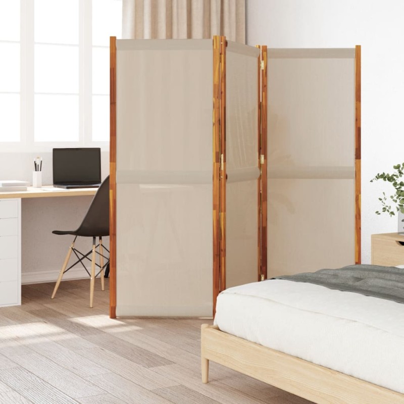vidaXL 3-tlg. Paravent Taupe 210x180 cm vidaXL 3-tlg. Paravent Taupe 210x180 cm