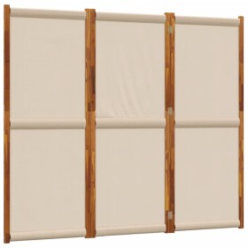 vidaXL 3-tlg. Paravent Taupe 210x180 cm