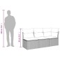 vidaXL Gartensofa mit Kissen 3-Sitzer Braun Poly Rattan vidaXL Gartensofa mit Kissen 3-Sitzer Braun Poly Rattan