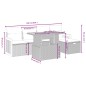 vidaXL 6-tlg. Garten-Sofagarnitur mit Kissen Schwarz Poly Rattan vidaXL 6-tlg. Garten-Sofagarnitur mit Kissen Schwarz Poly Rattan